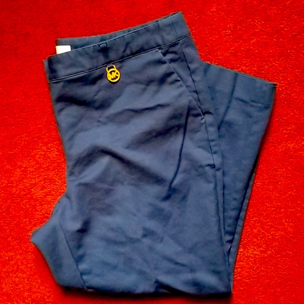 Michael Kors navy blue capris size 14 NWOT very nice and dressy
